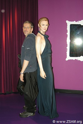 Nicole Kidman und Martin bei Madame Tussauds in Wien in Österreich